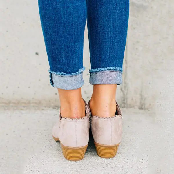 Lace-Up Ankle Boots