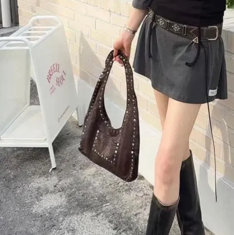 Retro Edge Underarm Bag