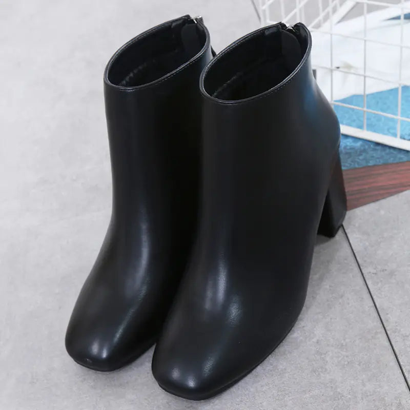 Mid-Calf Plush Lining Boots