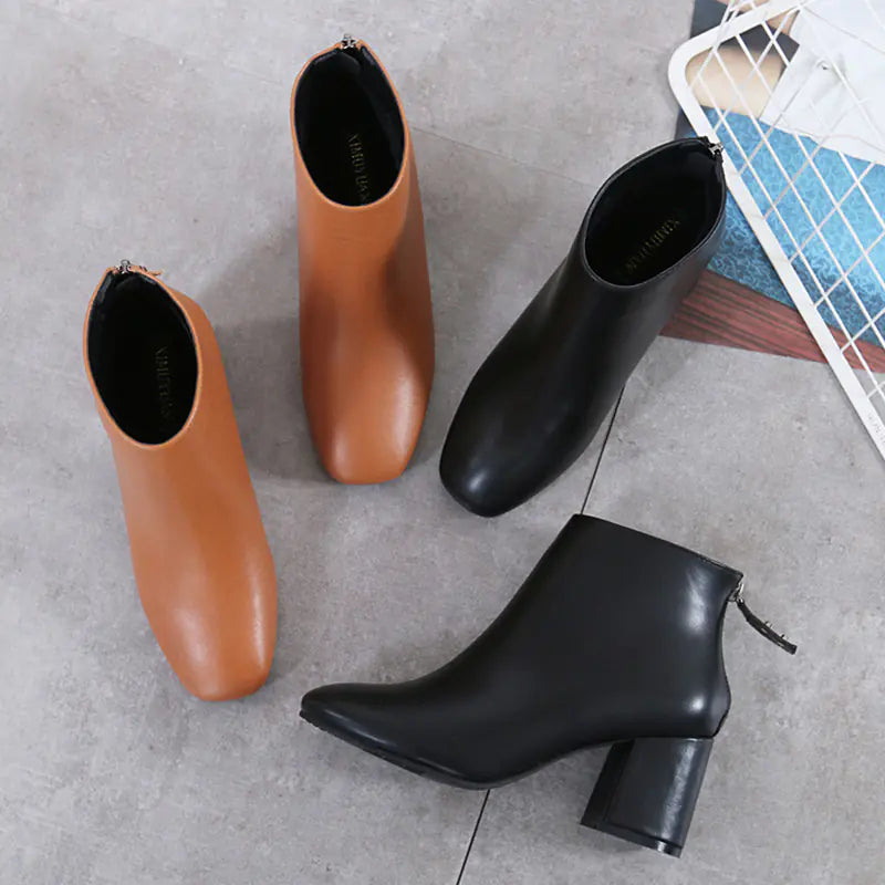 Mid-Calf Plush Lining Boots
