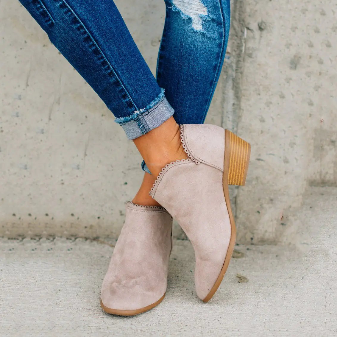Lace-Up Ankle Boots