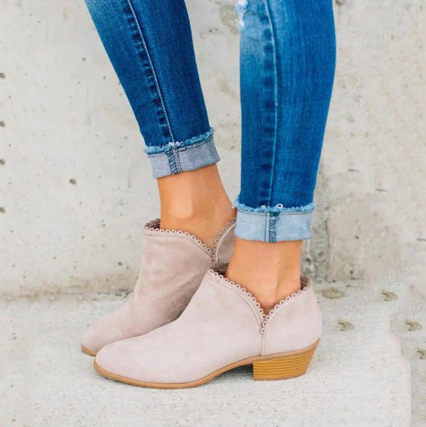 Lace-Up Ankle Boots