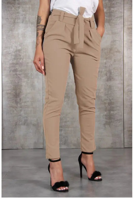 Waist-Cinched Pants for Women