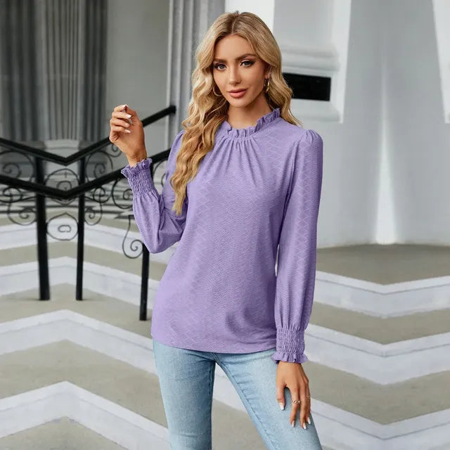 Elegant Long Sleeve Women's  Blouse