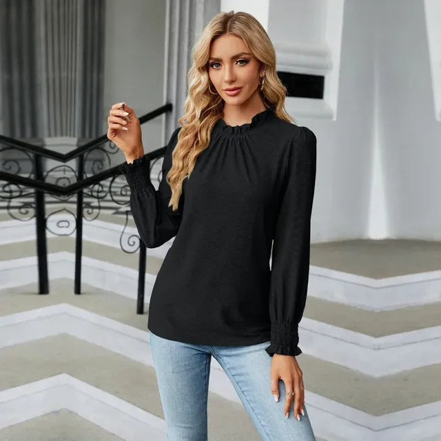 Elegant Long Sleeve Women's  Blouse