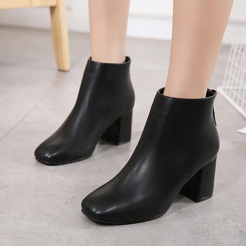 Mid-Calf Plush Lining Boots