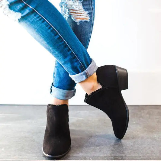 Lace-Up Ankle Boots