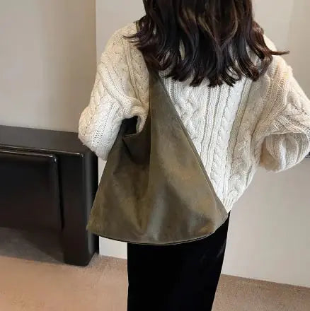 Suede Serenity Shoulder Bag