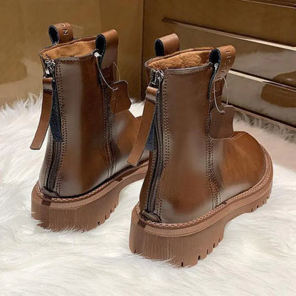 Thin Zipper Boots