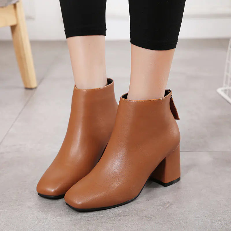 Mid-Calf Plush Lining Boots