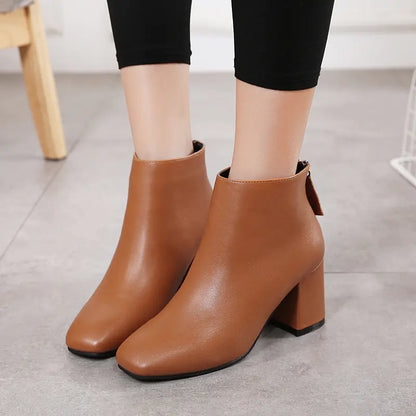 Mid-Calf Plush Lining Boots