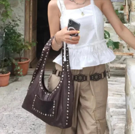 Retro Edge Underarm Bag