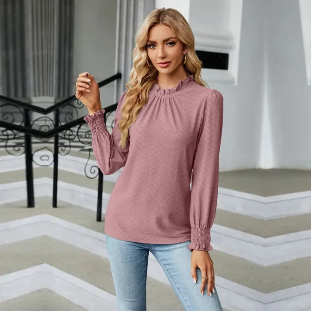 Elegant Long Sleeve Women's  Blouse