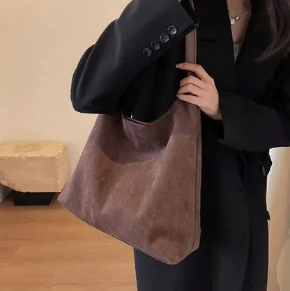 Suede Serenity Shoulder Bag