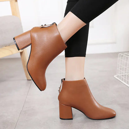 Mid-Calf Plush Lining Boots