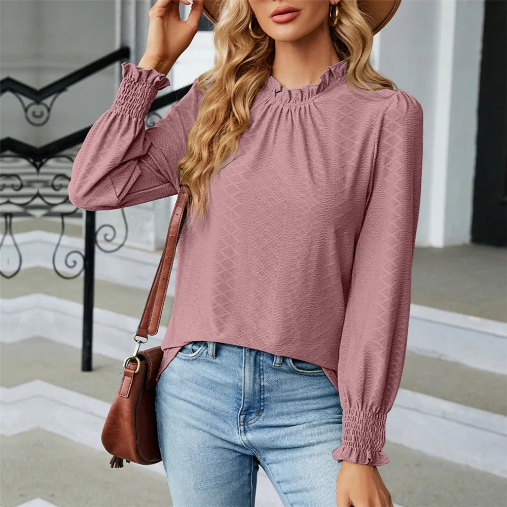 Elegant Long Sleeve Women's  Blouse