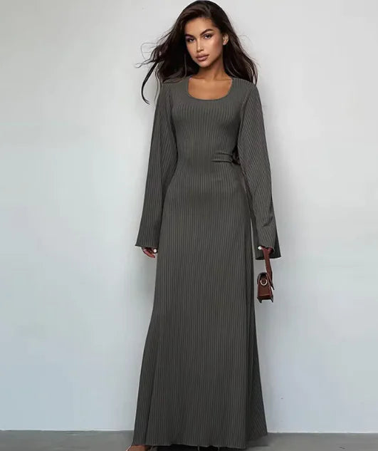 Long Bell Sleeve Dresses Women
