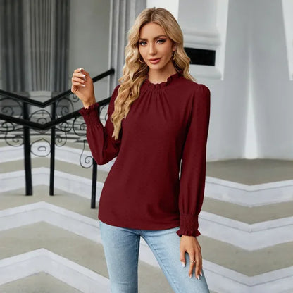 Elegant Long Sleeve Women's  Blouse
